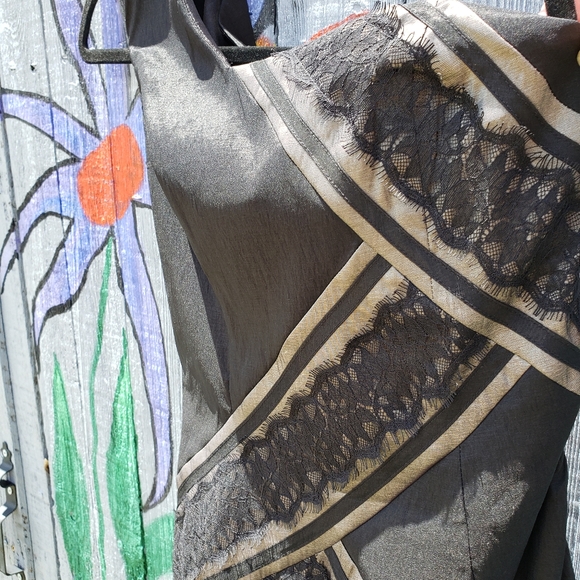 Jessica McClintok Black Dress Size 6 - Picture 3 of 13